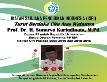 Turut Berduka Atas Bepulangnya Prof Dr. H. Sunaryo Kartadinata, M.Pd
